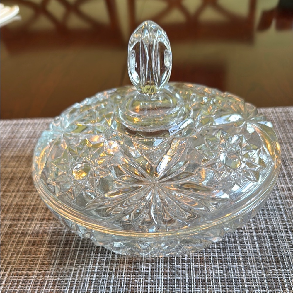 Elegant Crystal Candy Dish